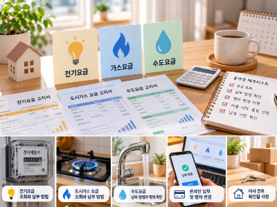 자취방 전기&middot;가스&middot;수도 요금 납부 방법과 명의 확인