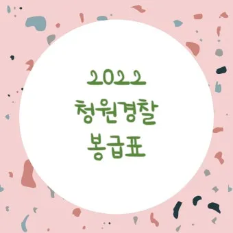 경찰공무원 봉급표 2025 순경 월급 기준 정리_15