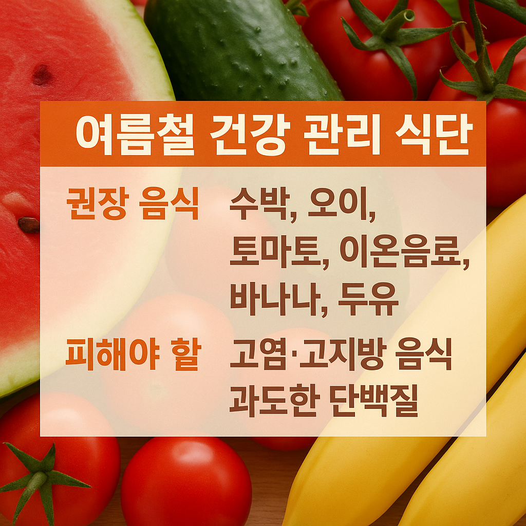 여름철 건강 관리 식단