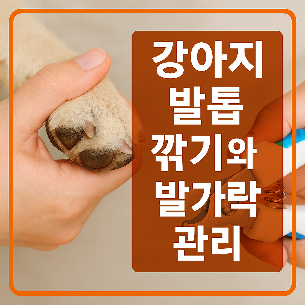 강아지 발톱 깎기와 발가락 관리