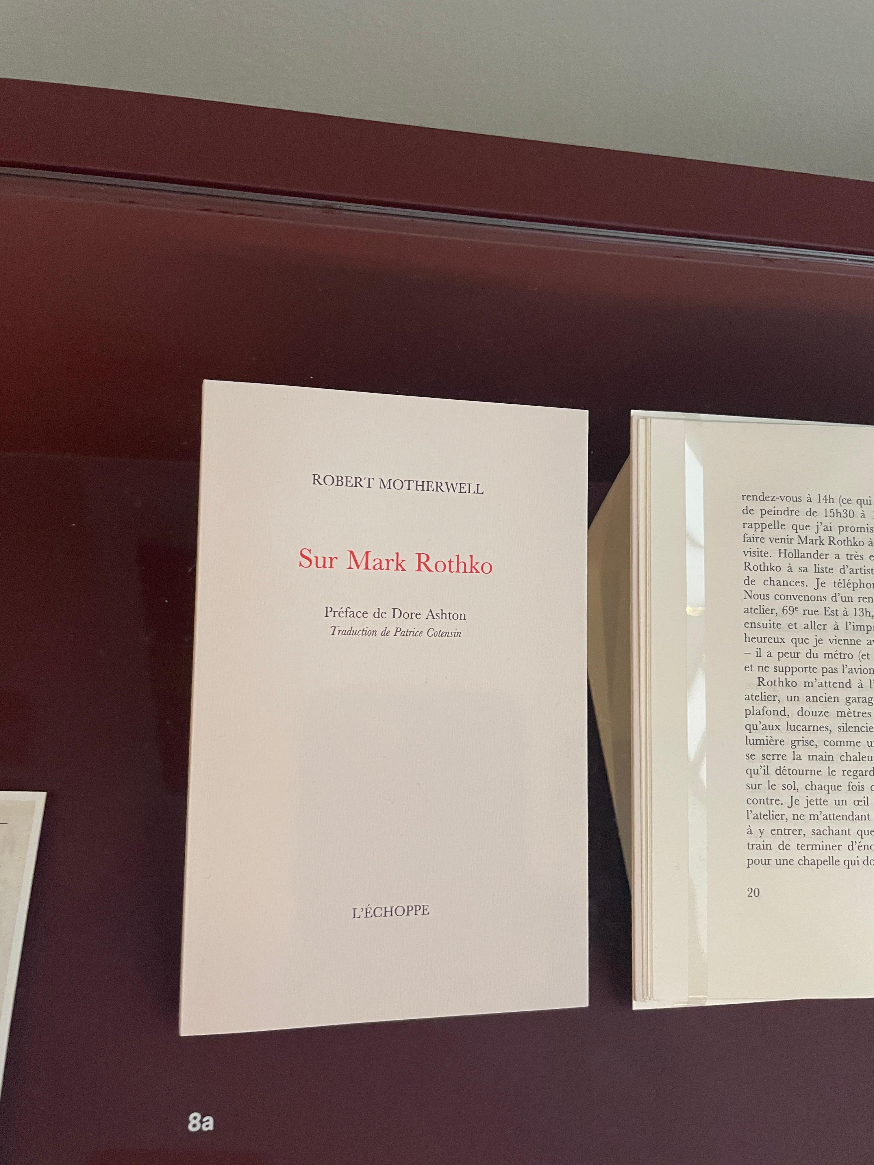 로버트 마더웰의 마크 로스코에 대한 책