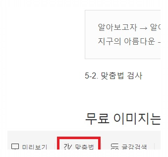 맞춤법 검사