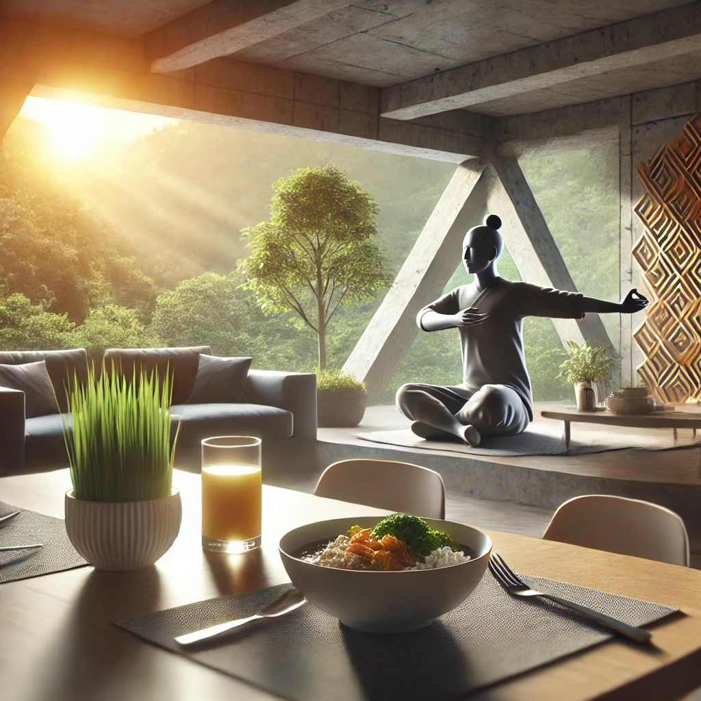 체지방 감량 후에도 건강한 생활 습관을 유지하는 모습