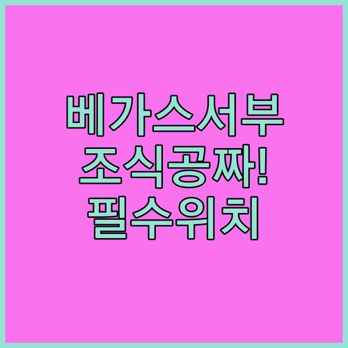 라스베이거스 서부 지역 호텔 위치 정..