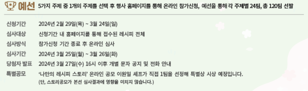 캠핑요리축제