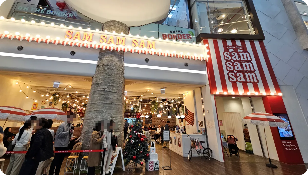 롯데월드몰-5층-미국-샌프란시스코-레스토랑-쌤쌤쌤