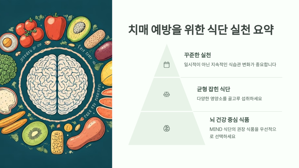 치매 예방을 위한 식단 실천 사항 정리