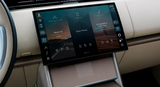레인지로버 플러그인 하이브리드 내부 디자인