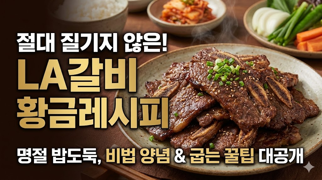 🍖 명절 밥도둑! 절대 질기지 않은 LA갈비 황금레시피