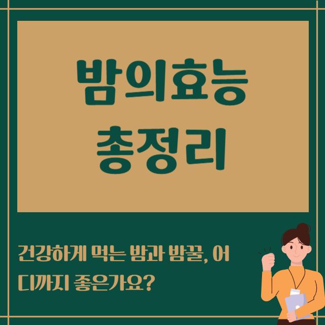 밤의효능 총정리