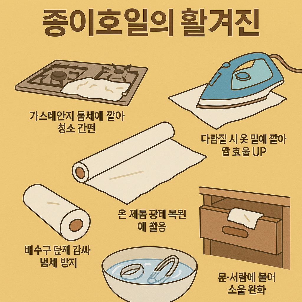 주방 밖에서도 유용한 종이호일의 숨겨진 활용법!