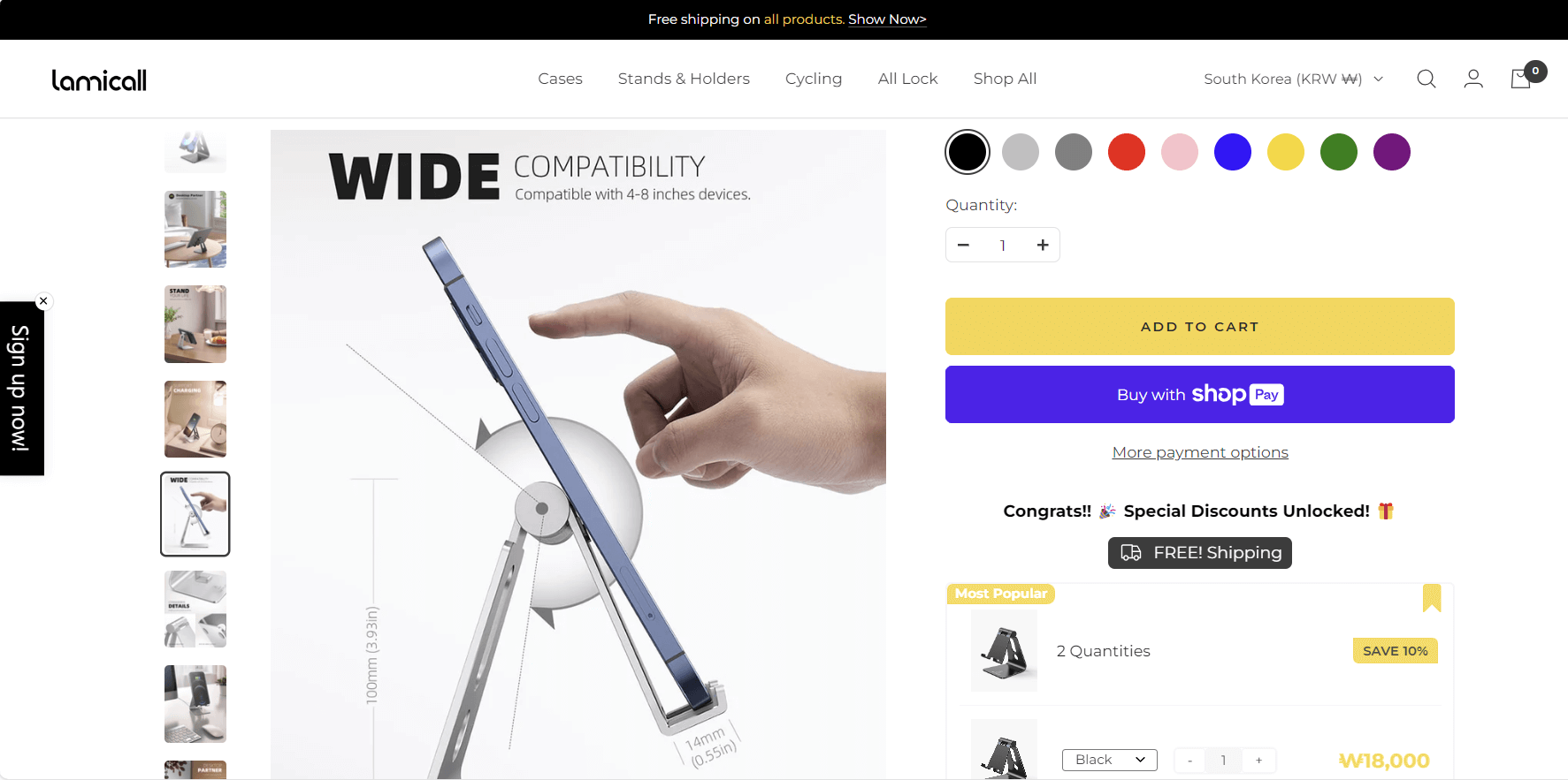 Lamicall Adjustable Phone Stand