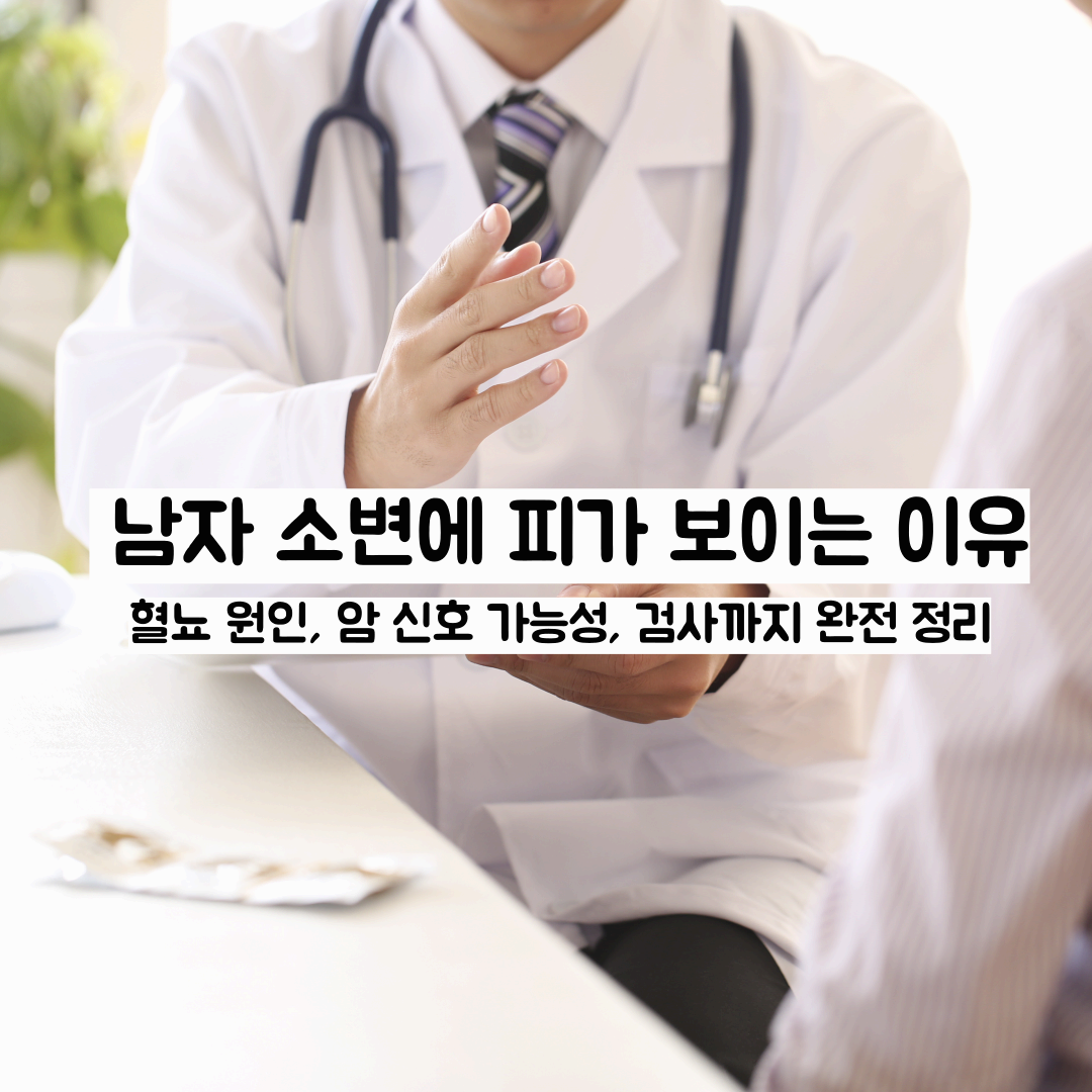 남자 소변에 피가 보이는 이유: 혈뇨 원인, 암 신호 가능성, 검사까지 완전 정리