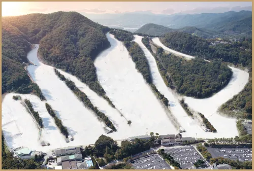 지산포레스트리조트 스키장 슬로프