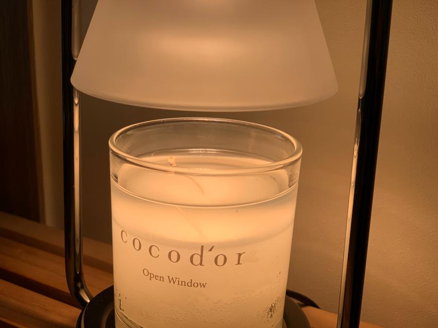 캔들워머에 녹아서 액체화가 된 캔들