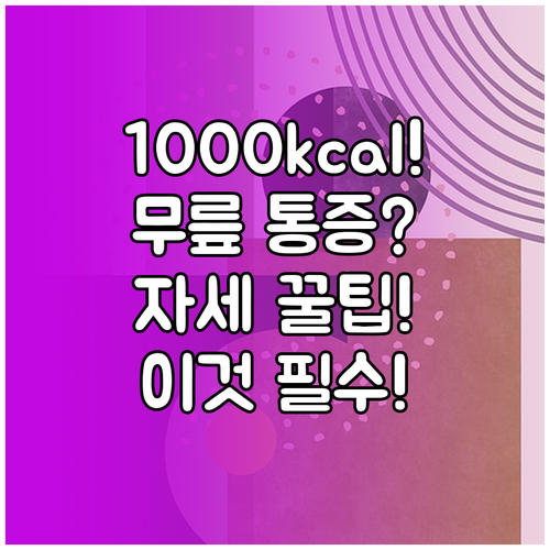 시간당 1000kcal 소모 실내 자..