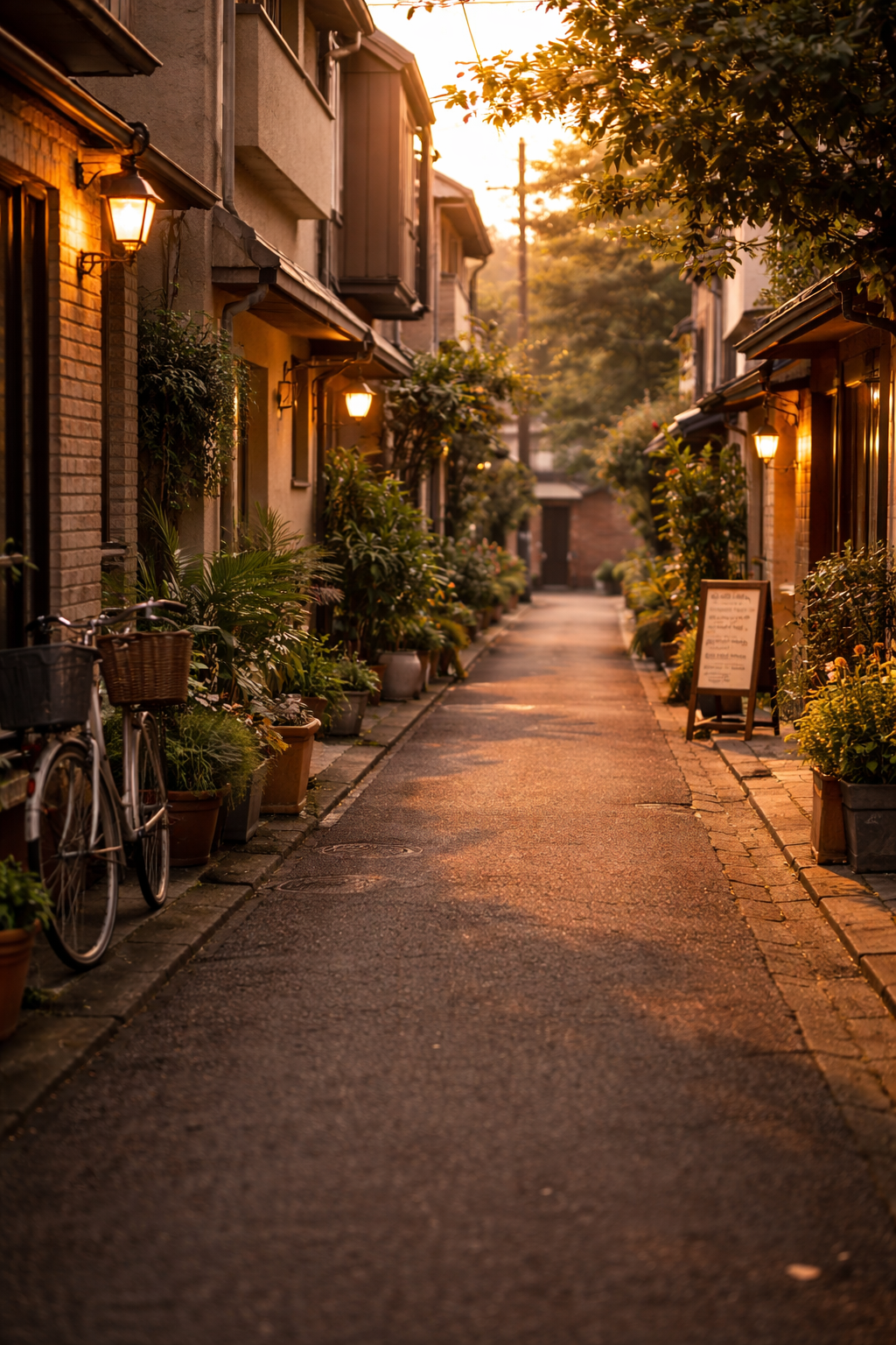 바쁘게 살던 시절을 돌아보며 저녁 시간의 풍경.