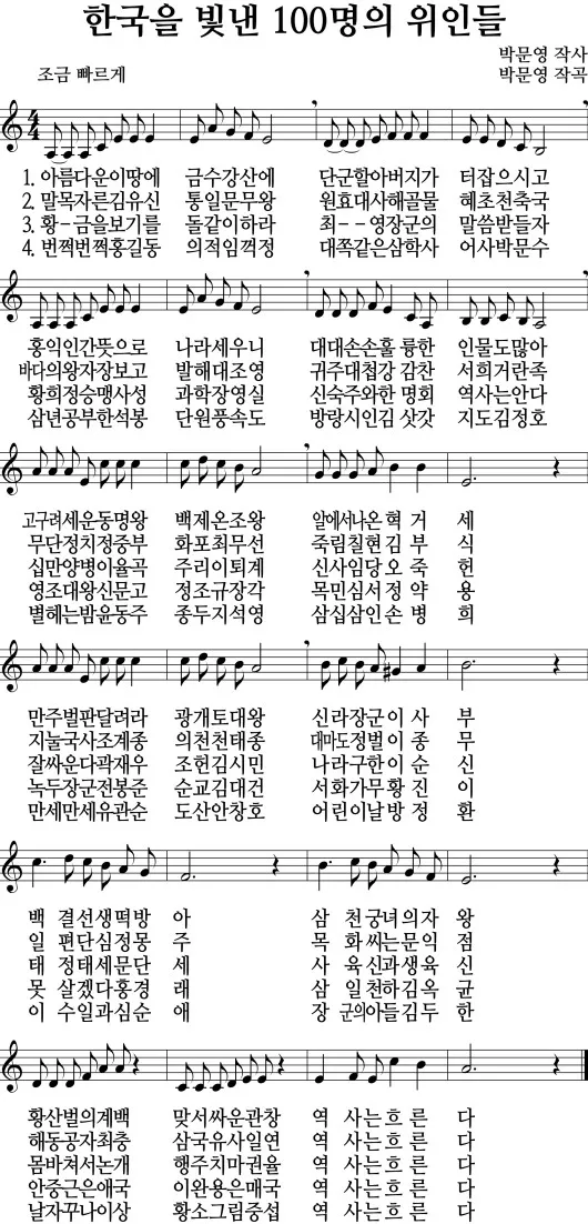 우리나라를 빛낸 100명의 위인들 위인 대한민국 역사_1