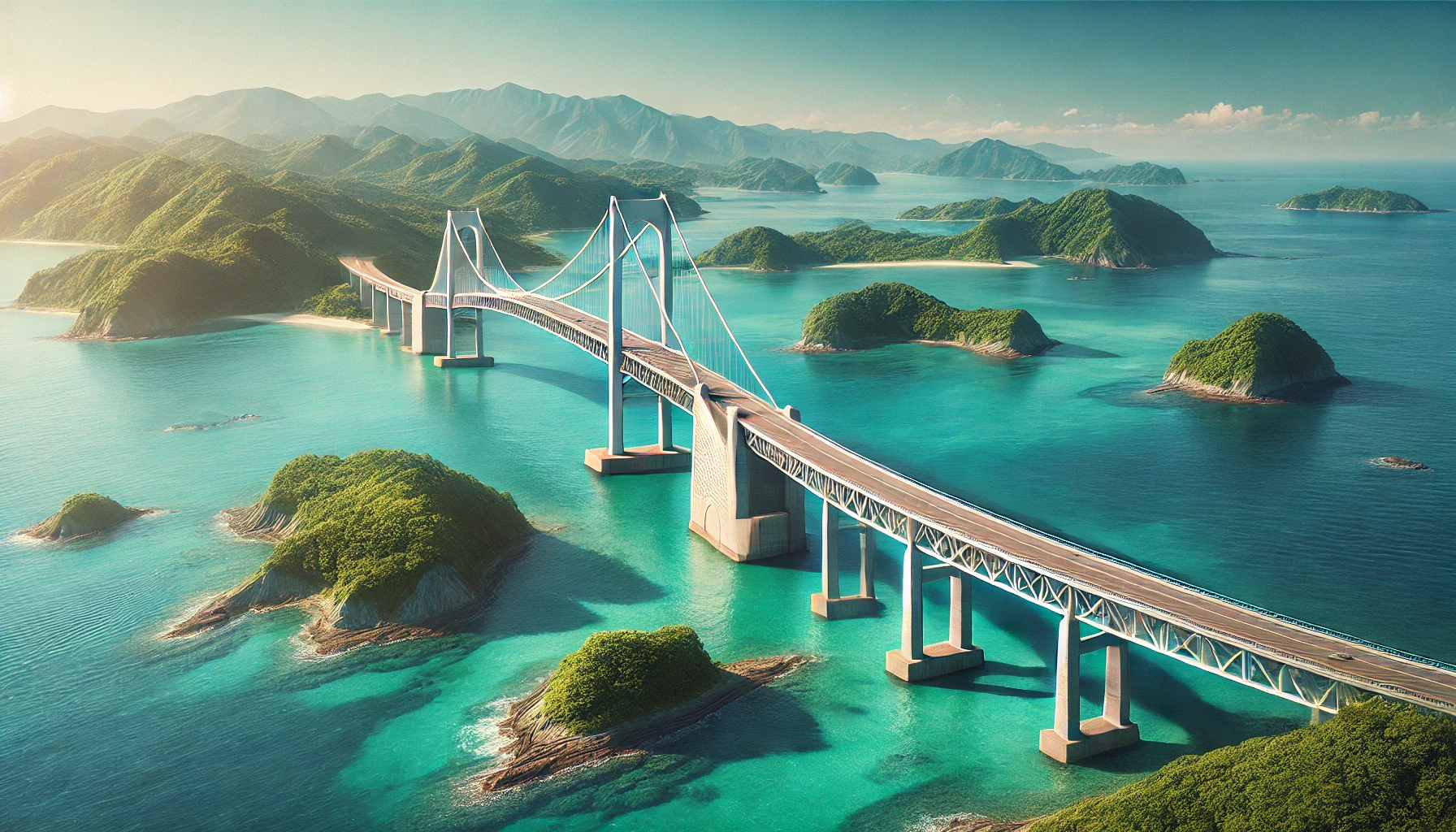 일본 야마구치의 츠노시마 대교