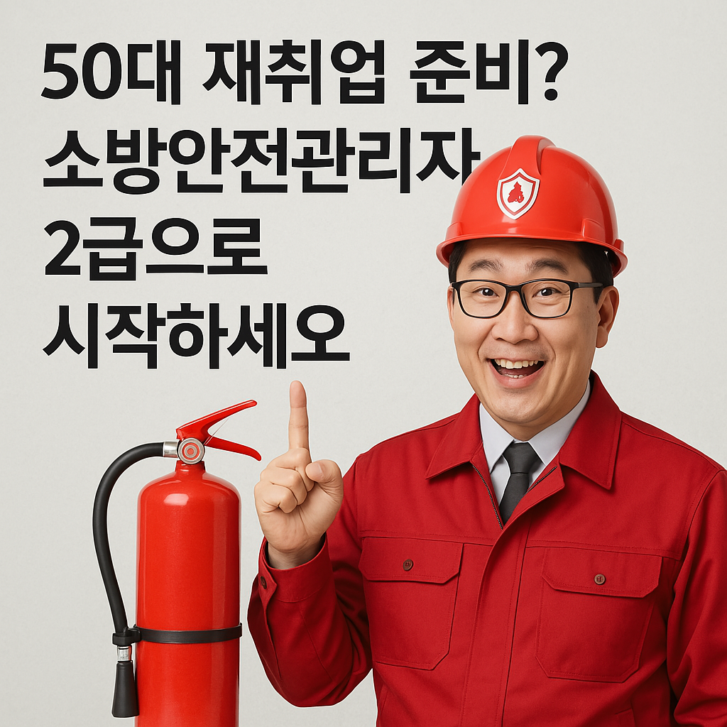 50대 재취업 준비? 소방안전관리자 2급으로 시작하세요