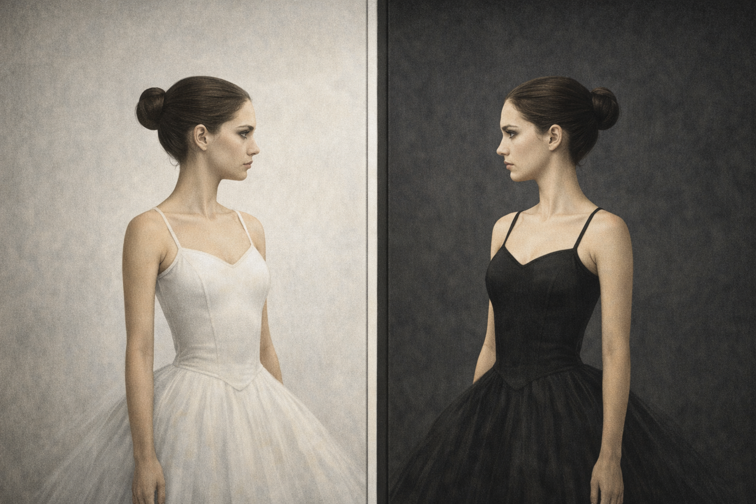 <블랙 스완> 흑·백 의상 대비가 자아 분열을 드러낸 방식