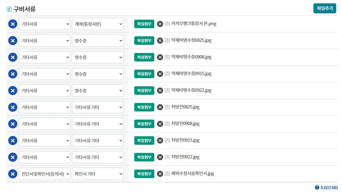 e보건소 난임 약제비 청구