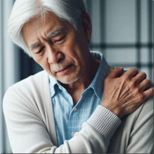 어깨 결림이 심한 관절염 환자