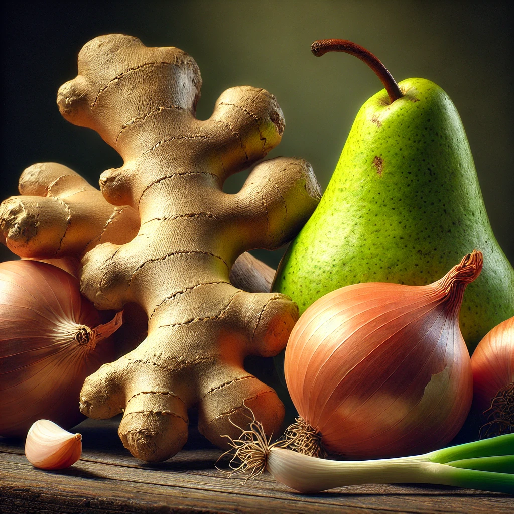 생강-양파-배