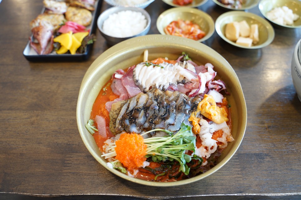 속초 물회 맛집 청초수물회