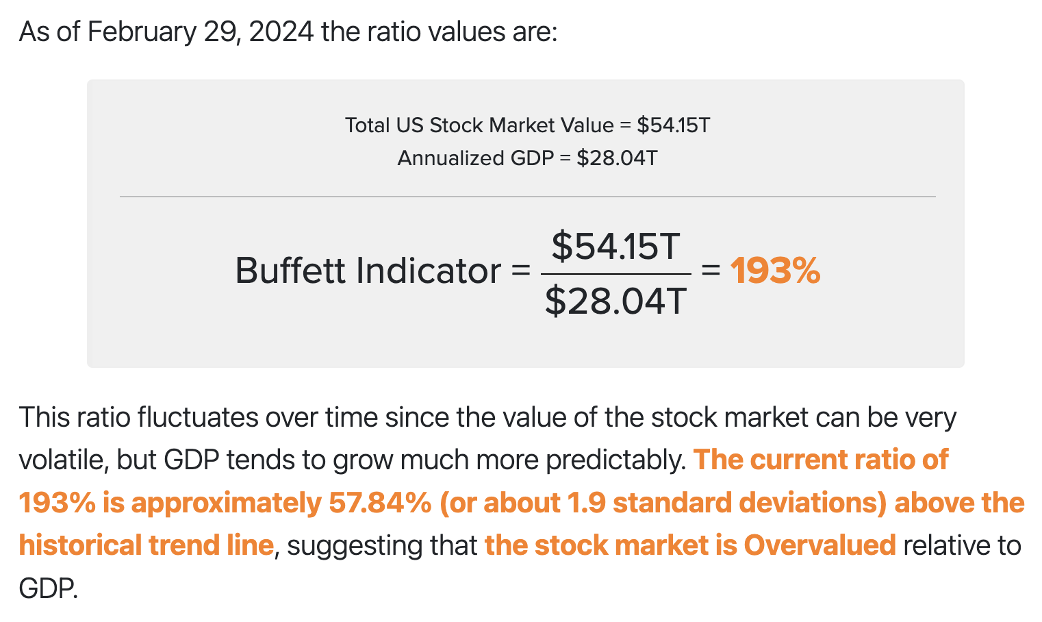 버핏지수 확인할 수 있는 사이트 TOP 3 추천(+증시 버블 체크)4