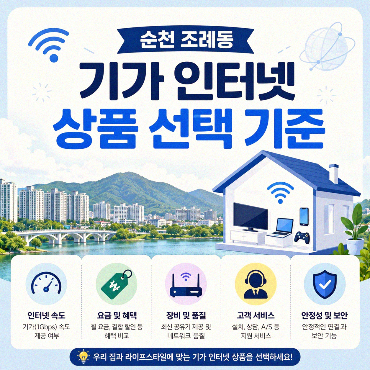 순천 조례동 인터넷 속도, 어떤 상품이 나에게 맞을까