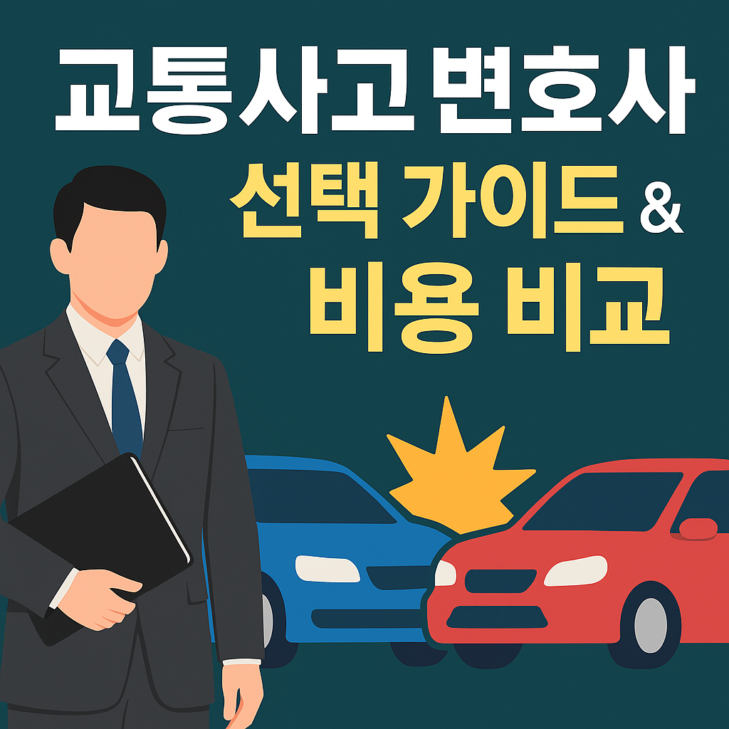 교통사고 변호사 선택 가이드 &amp; 비용 비교