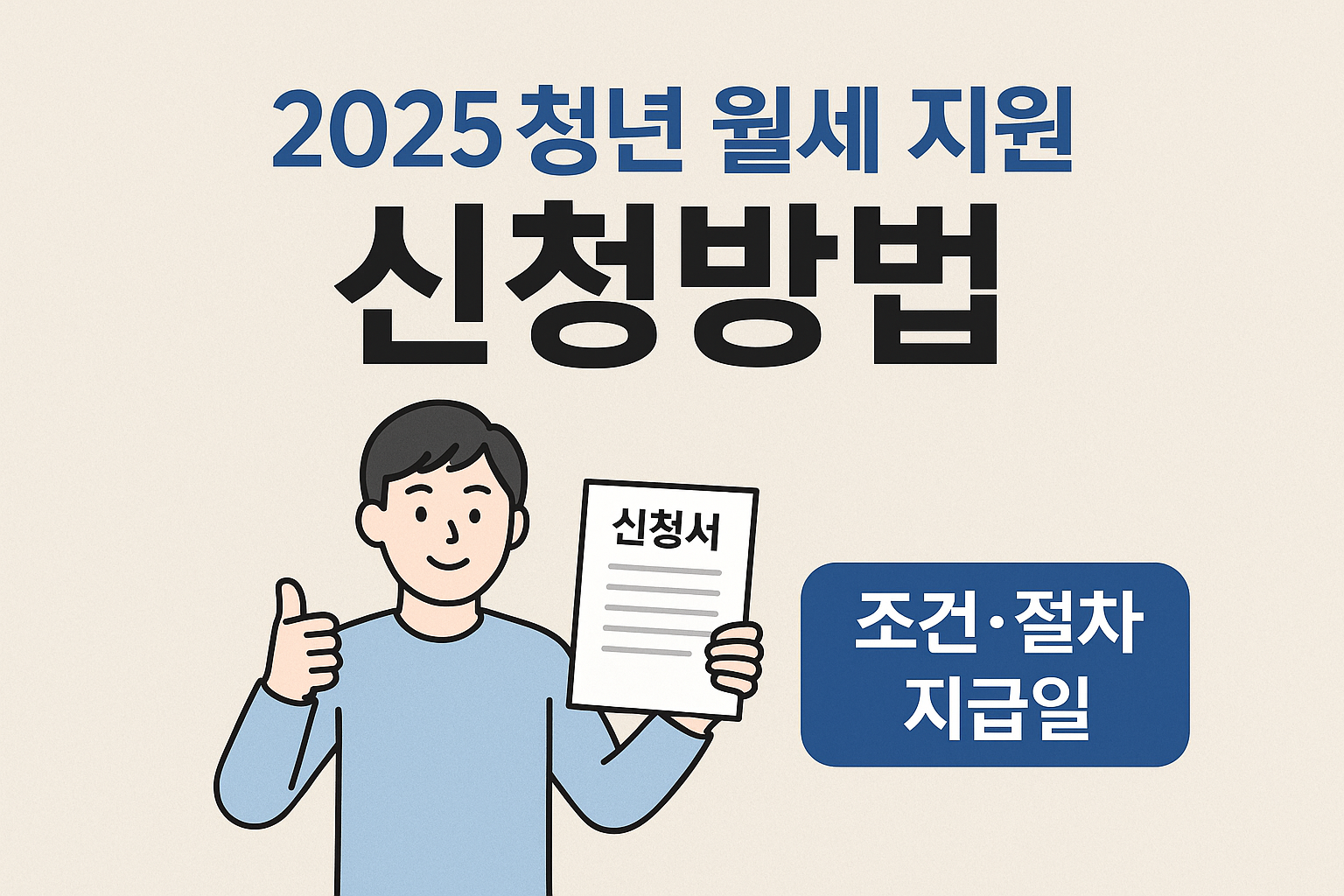 2025 청년 월세 지원 신청방법 총정리