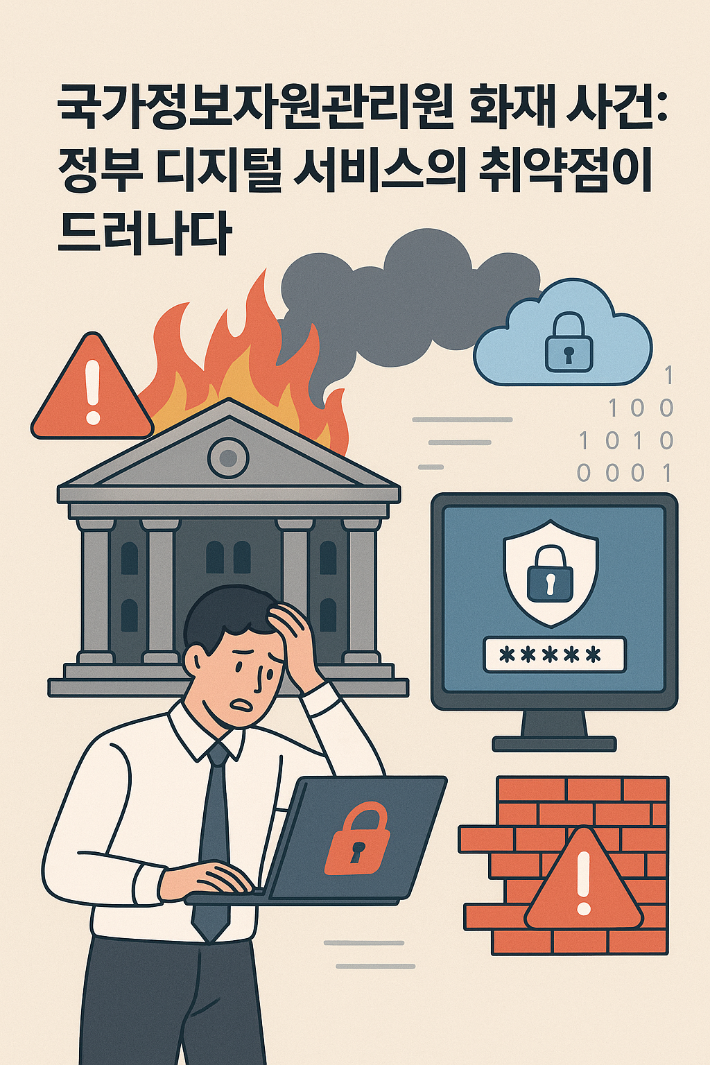 1등급 서비스 (12개) - 최우선 복구 대상

정부24: 정부 통합 온라인 민원 서비스
모바일 신분증: 디지털 신분증 서비스
국민신문고: 국민 신문고 온라인 플랫폼
국가법령정보센터: 법령 정보 검색 서비스
인터넷 우체국: 우편 관련 온라인 서비스
기타 7개 핵심 서비스

2등급 서비스 (58개)

홈택스: 국세청 세무 관련 서비스
민원24: 각종 민원 신청 서비스
행정부처 홈페이지들: 주요 부처 공식 웹사이트
기타 54개 서비스