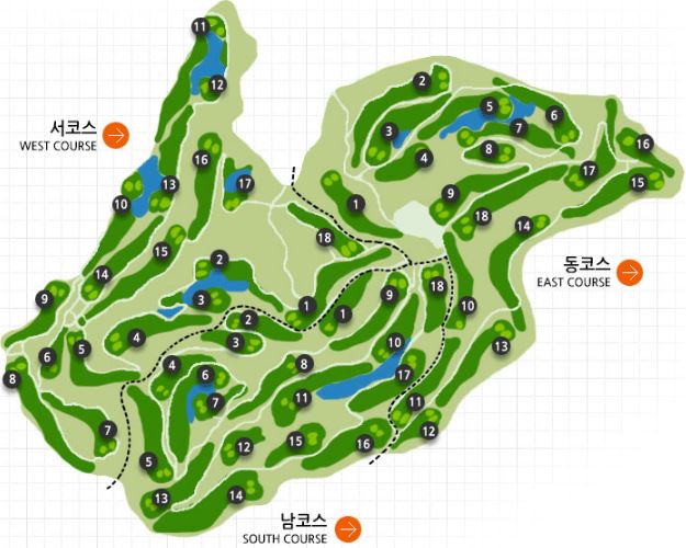 레이크사이드cc 코스