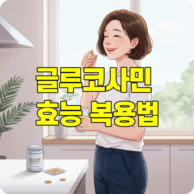 글루코사민의 효능과 복용법
