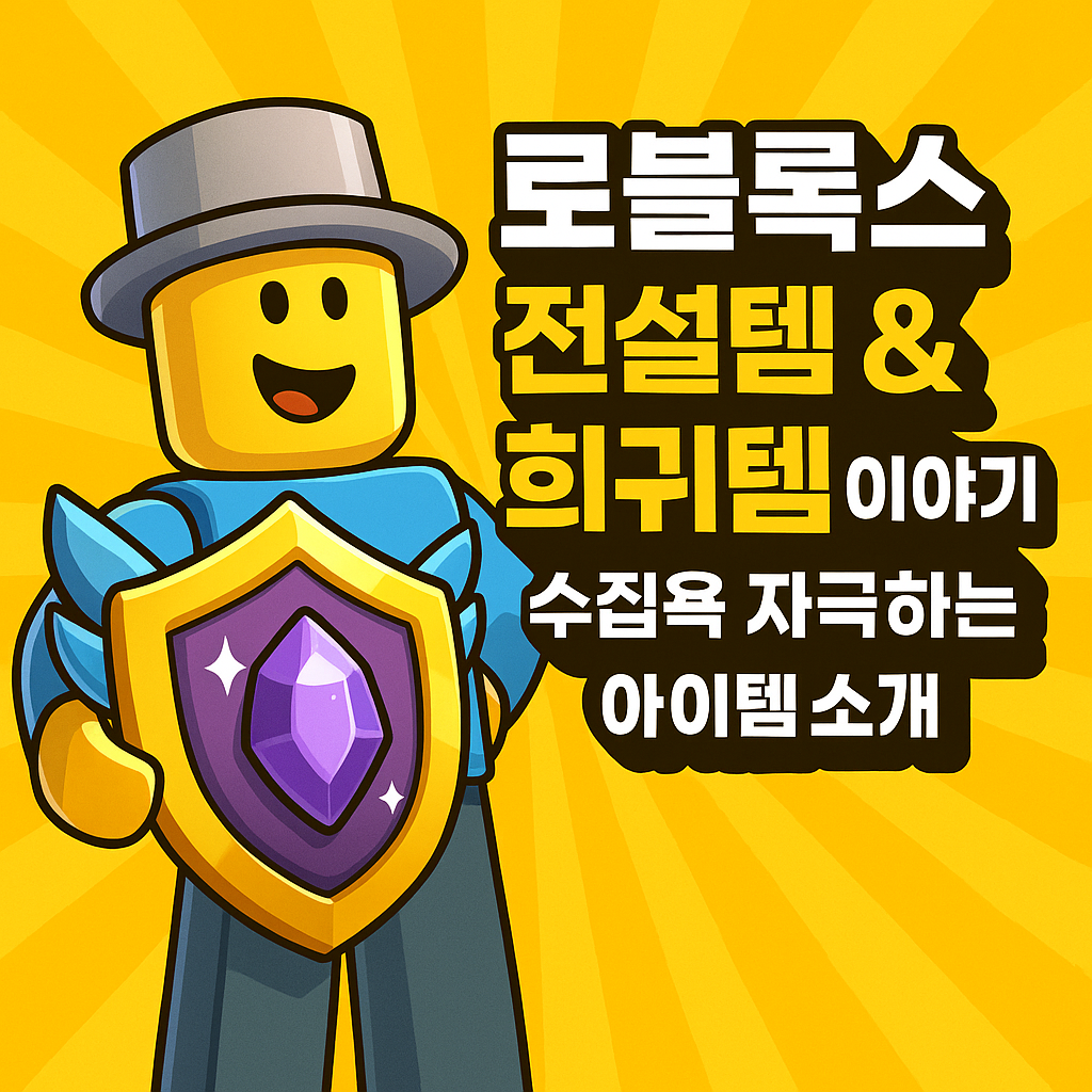 로블록스 내 전설템 &amp; 희귀템 이야기