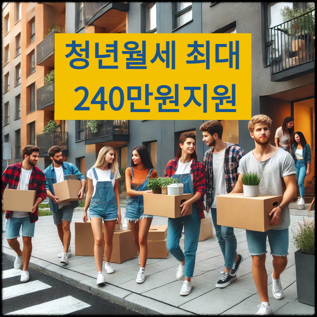 청년들이 월세 지원을 받아 이사하는 모습
