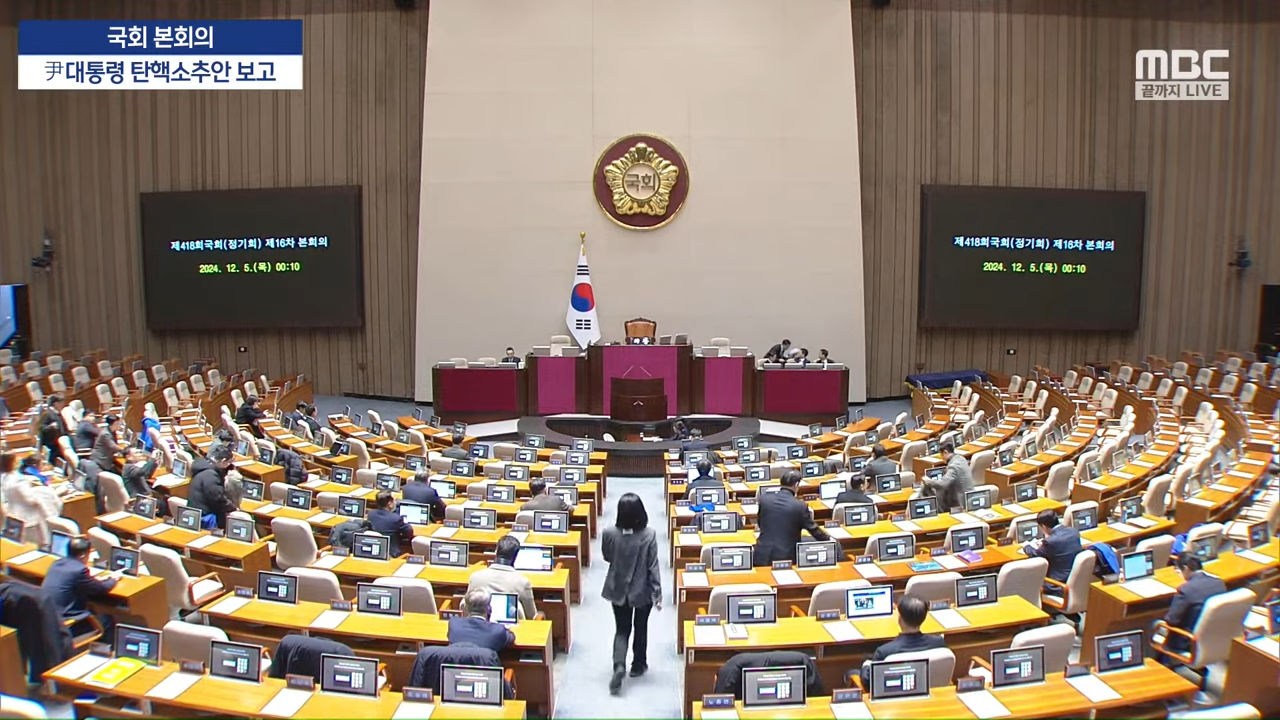 윤석열 탄핵표결 시간 