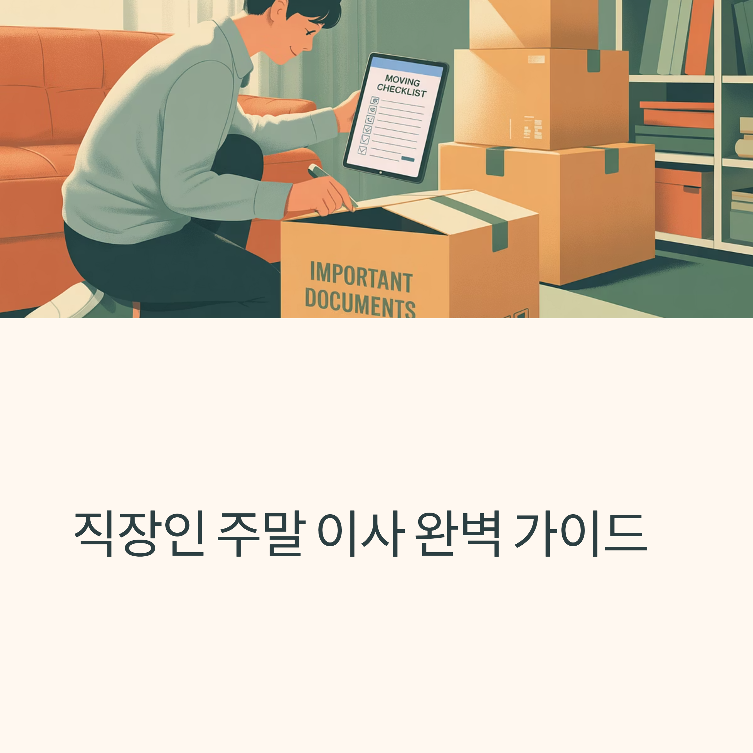 직장인 주말이사 전략 대표이미지