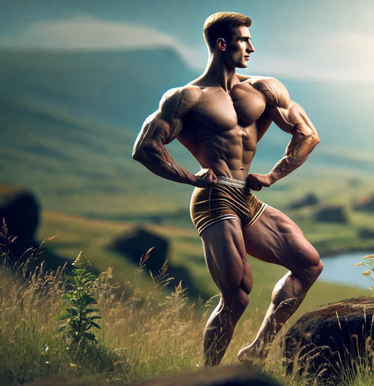 야외에서 포즈잡는 모습