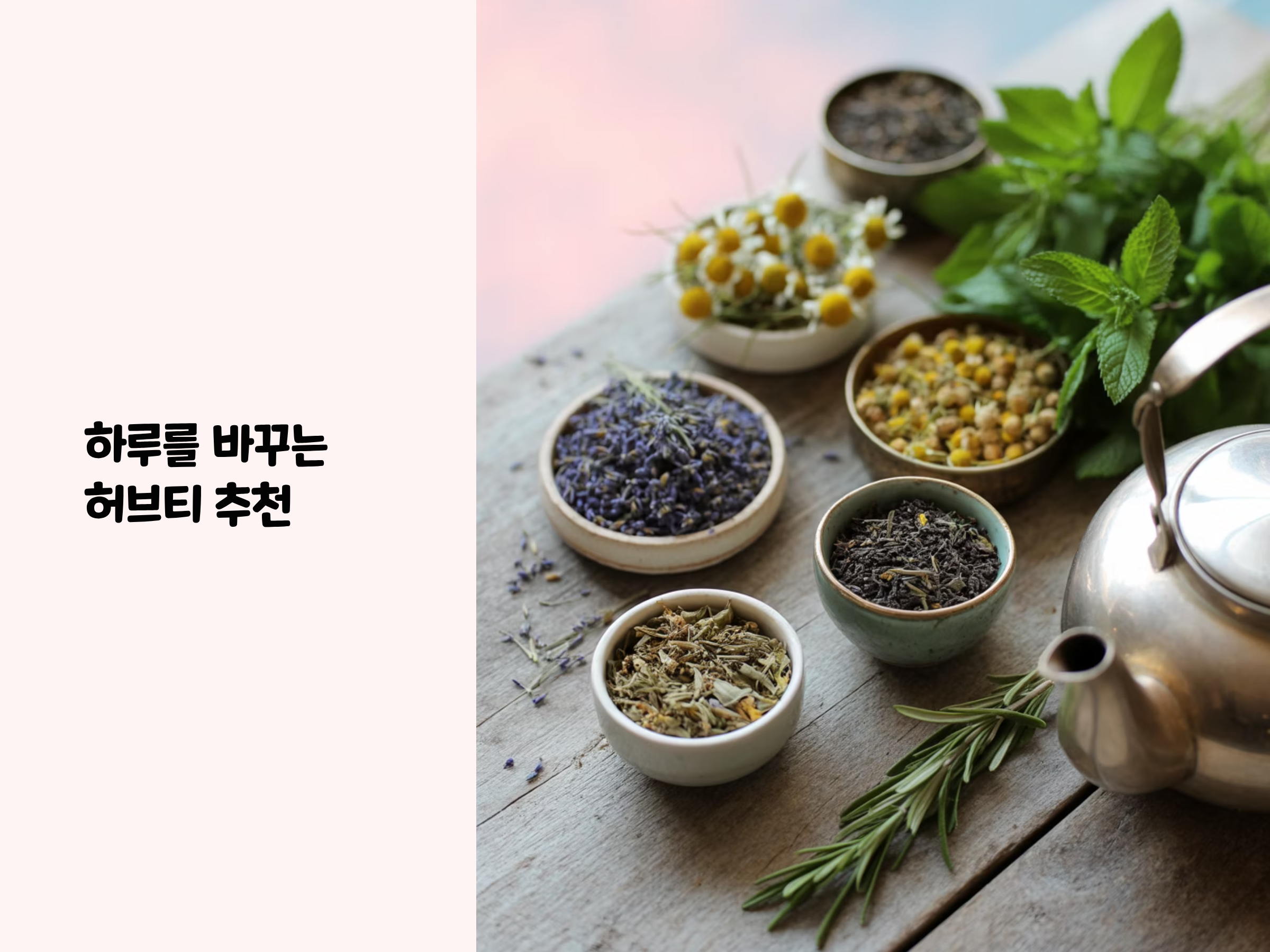 몸과 마음을 달래는 허브티 추천