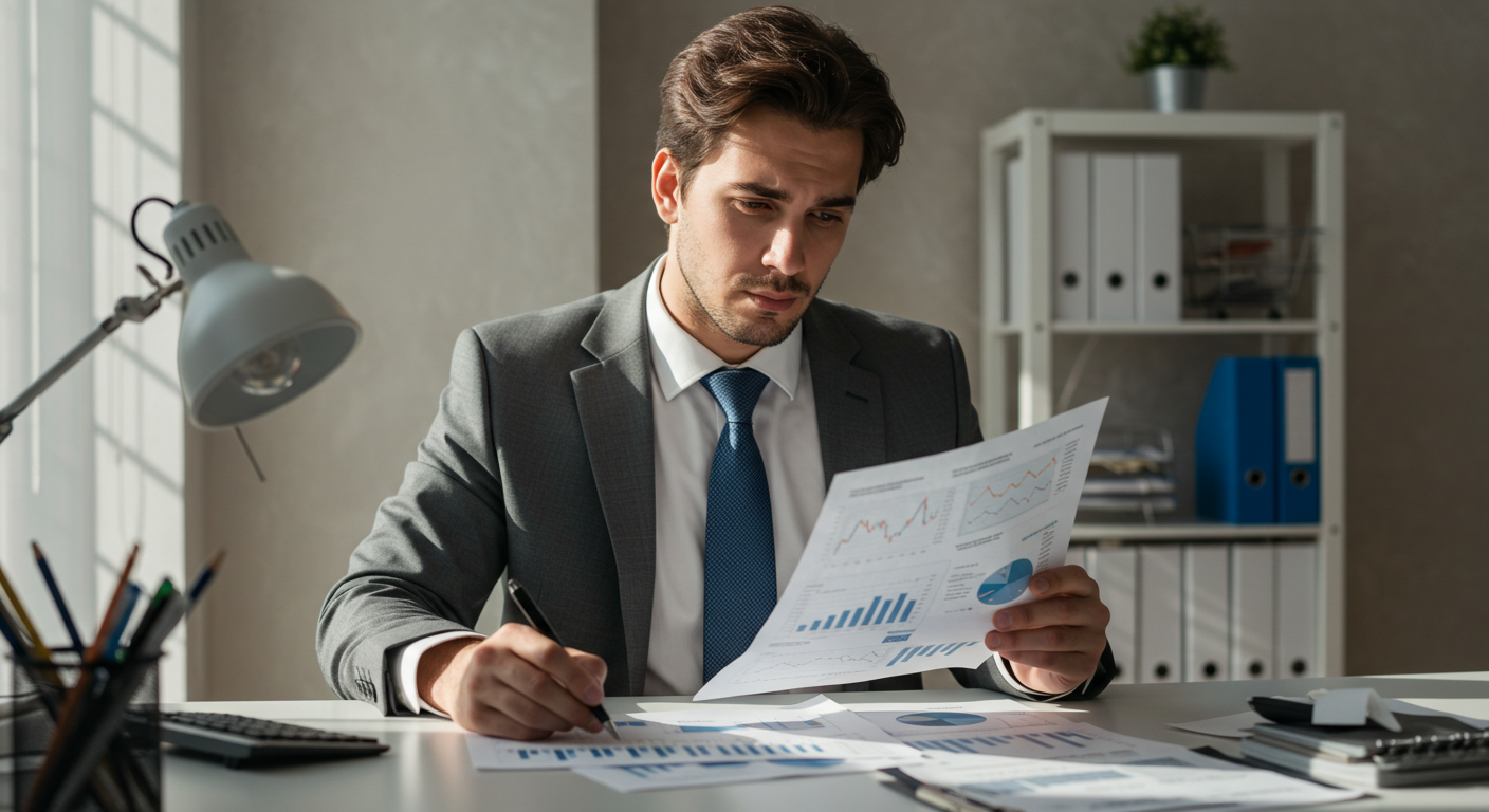 투자를 고민중인 모습