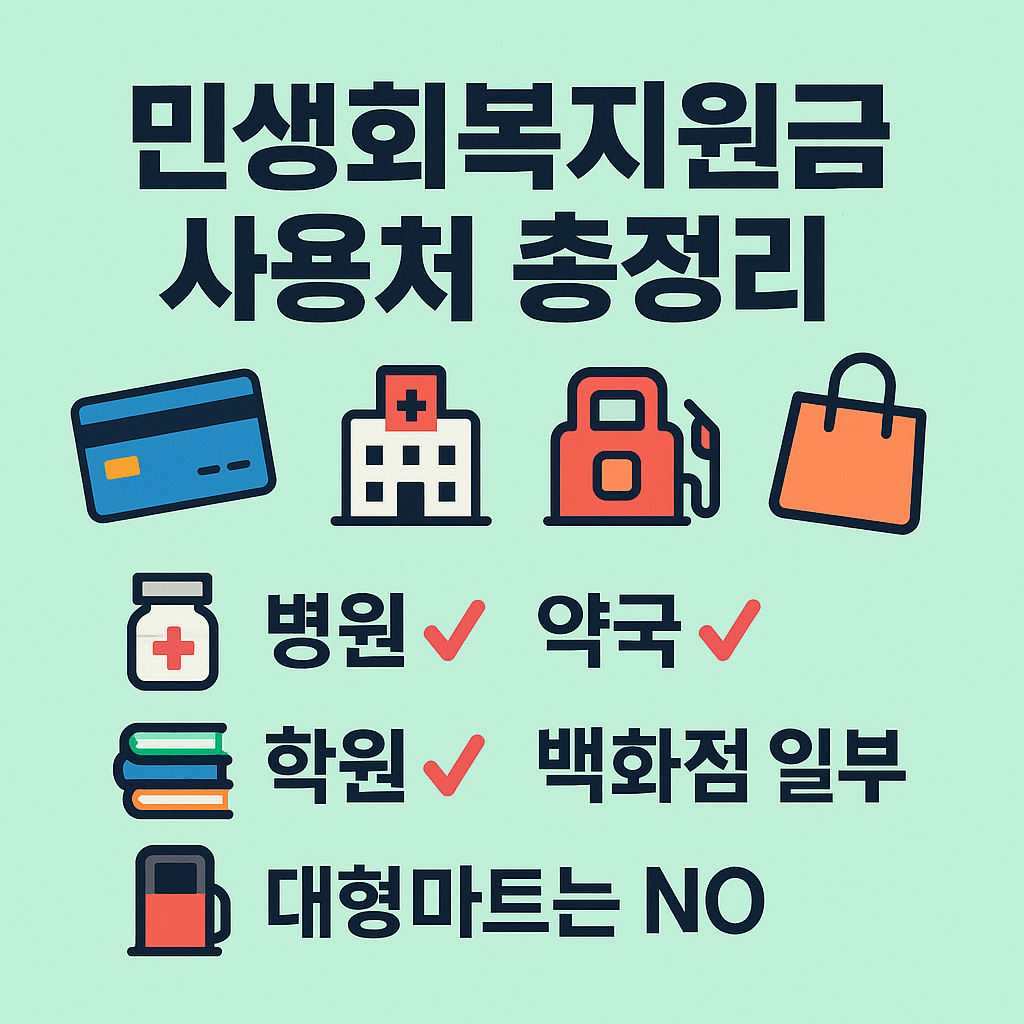 민생회복지원금 학원병원약국 가능?