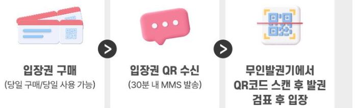 예매 입장권 사용방법
