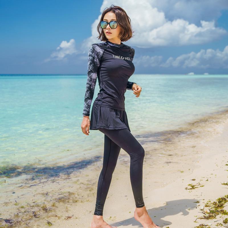 베라프 비치웨어 수영복 래쉬가드 하의 여자 메이 치마 워터레깅스 608A