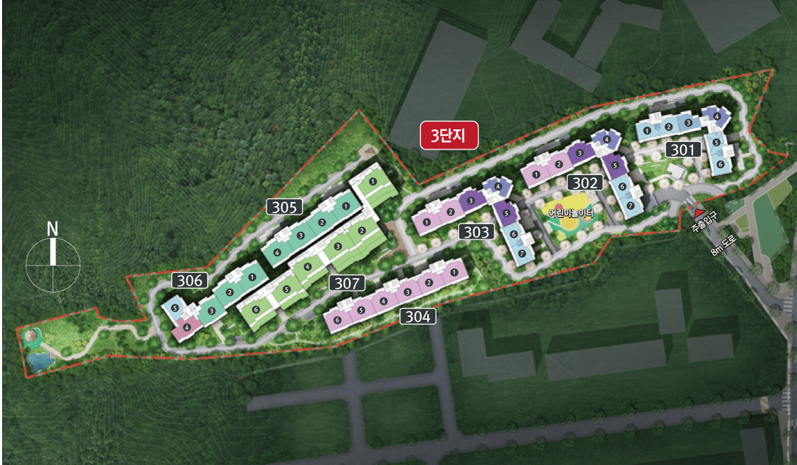 이문 아이파크자이 단지배치도