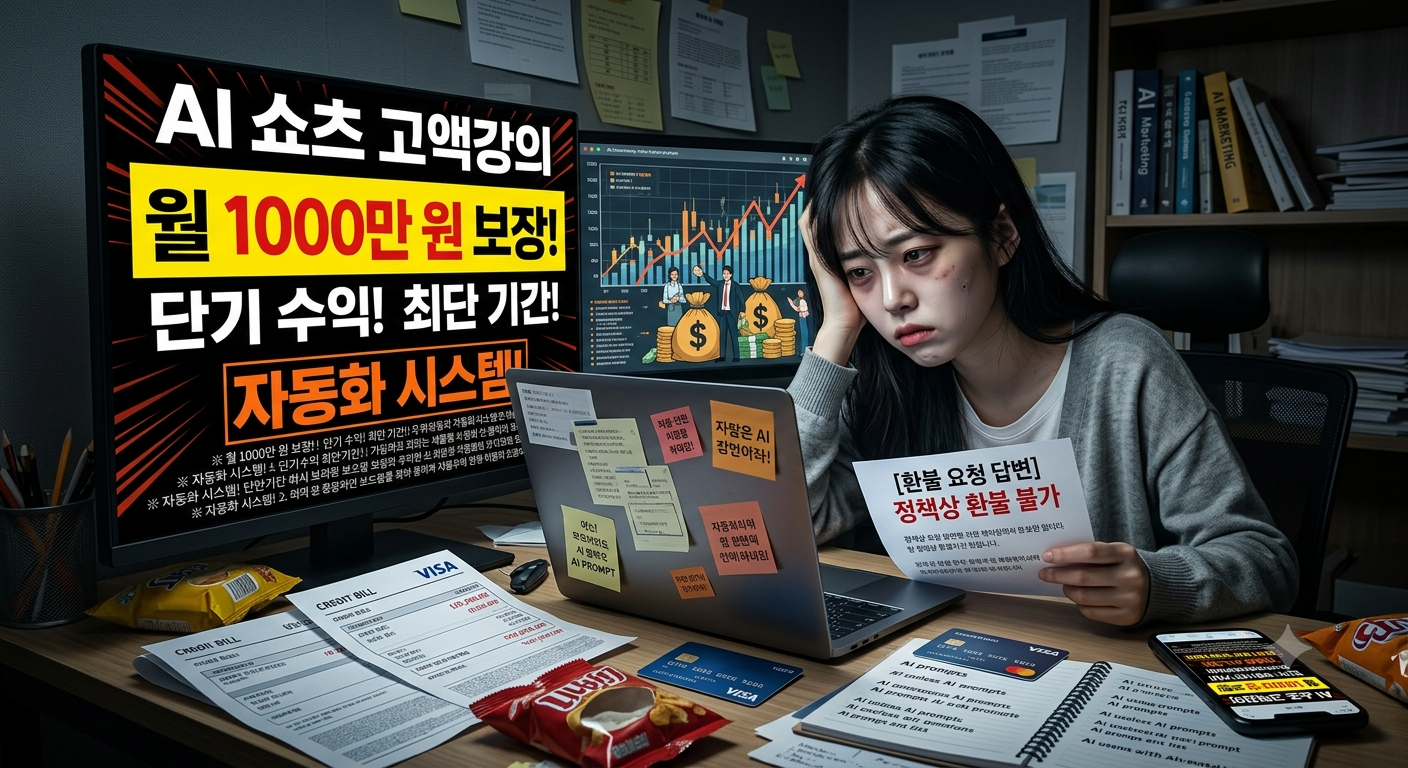 AI 쇼츠 고액강의 (기만 마케팅, 환불 거부)