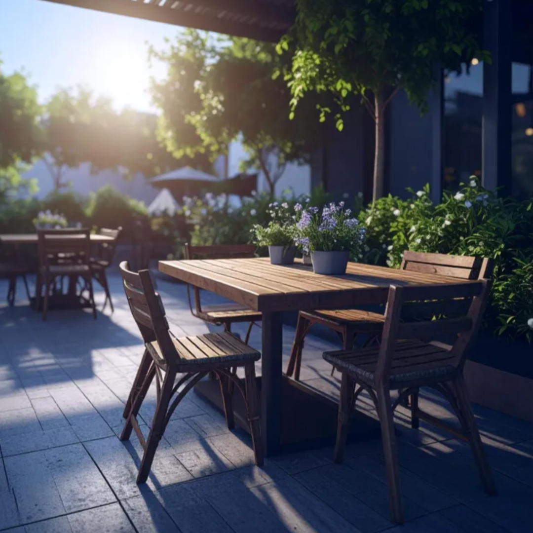 테라스 맑은 날 관련 사진