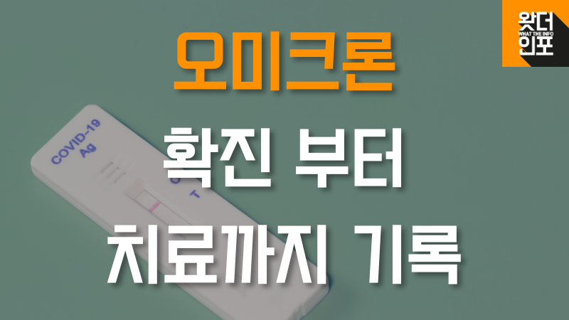 코로나19 오미크론 확진부터 치료까지 기록 썸네일